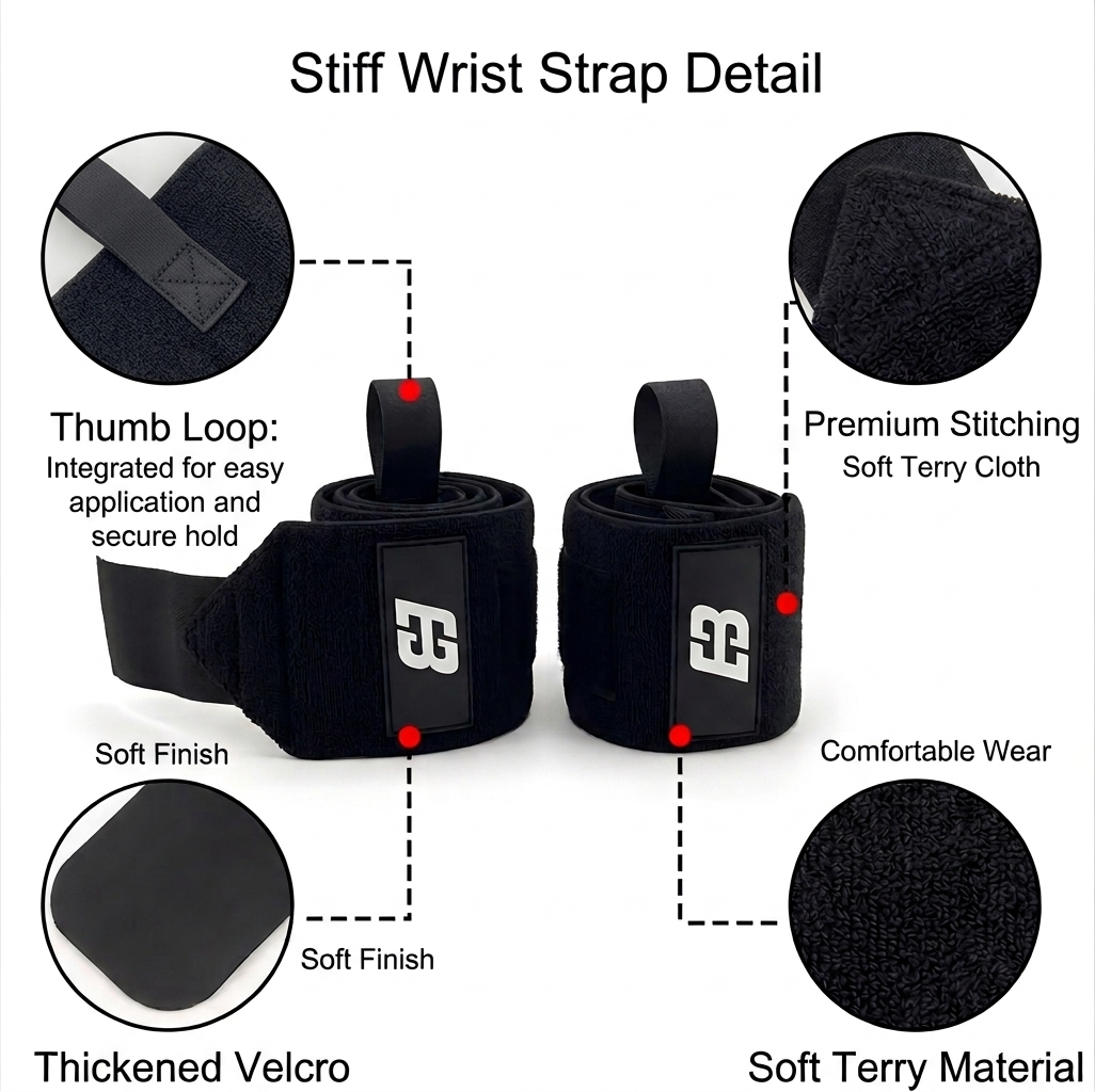 Heavy Duty Wrist Wraps for Powerlifting