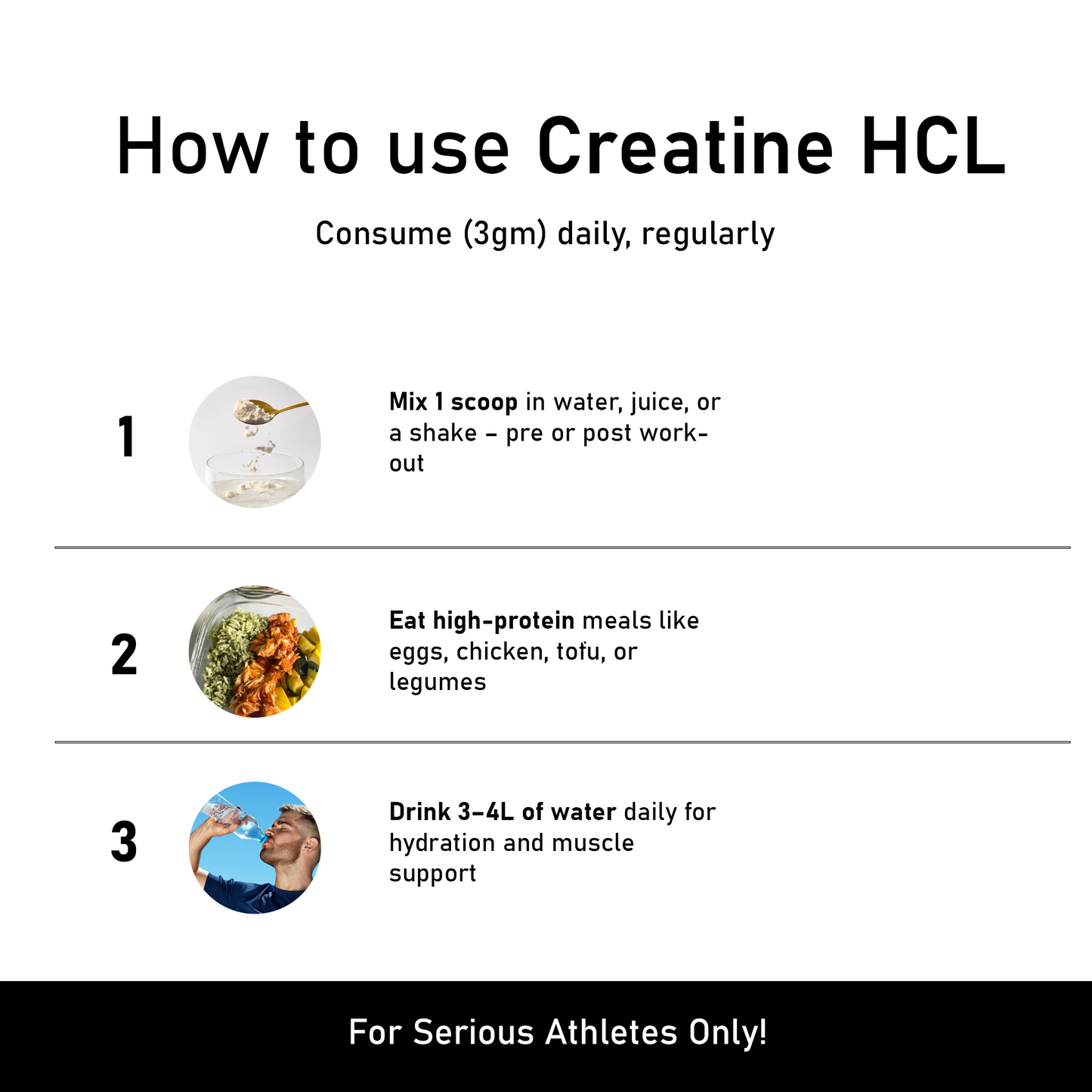 Creatine HCL + Electrolytes   | 100% Pure